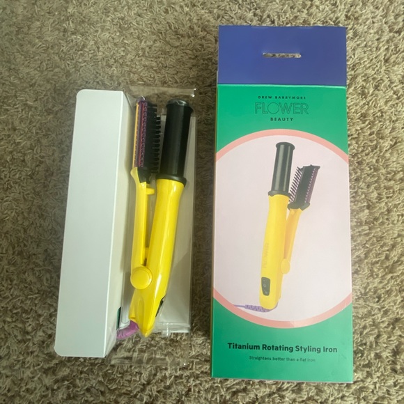 flower beauty Hair Flower Beauty Titanium Rotating Styling Iron